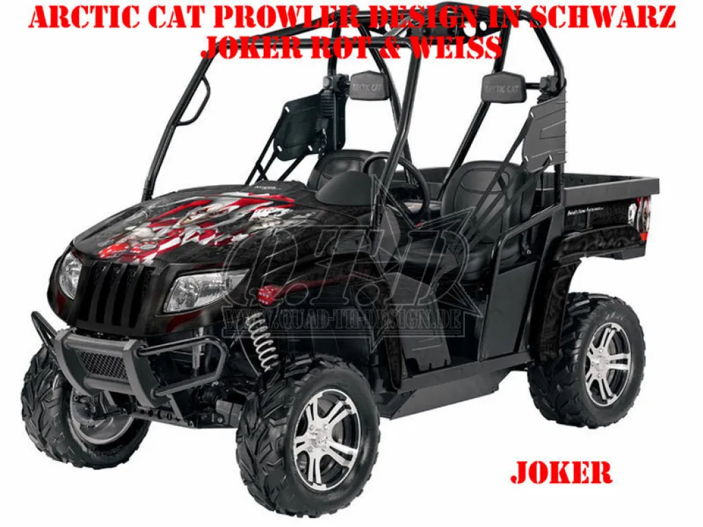 Joker Background Black, Joker color Red-White for Arctic Cat Prowler / Prowler XP HD